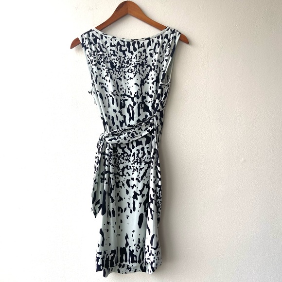 DIane Von Furstenberg New Della Mint Green Paint Splatter Dress - Picture 9 of 12